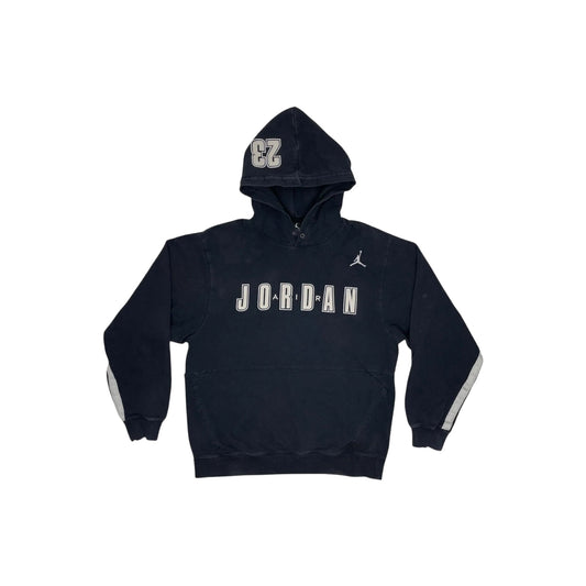 Vintage Jordan Jumpman Hoodie Men's Small Navy Blue Embroidered Logo y2k 00's