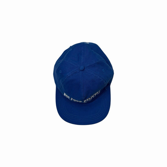 NWT Woodbird Cap Blue Koi Delivery Logo Embroidered