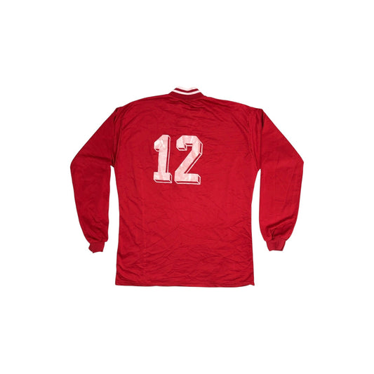 Vintage Adidas Deadstock Football Shirt Mens XL Red And White Three Stripes