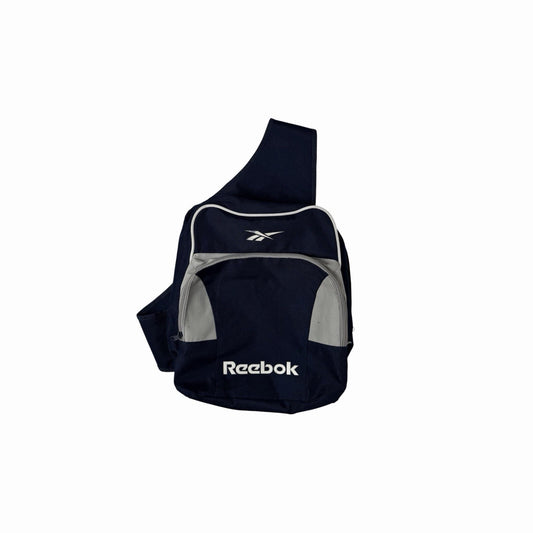 Vintage Reebok Cross Body Rucksack Navy Blue Unisex 90’s Retro Backpack