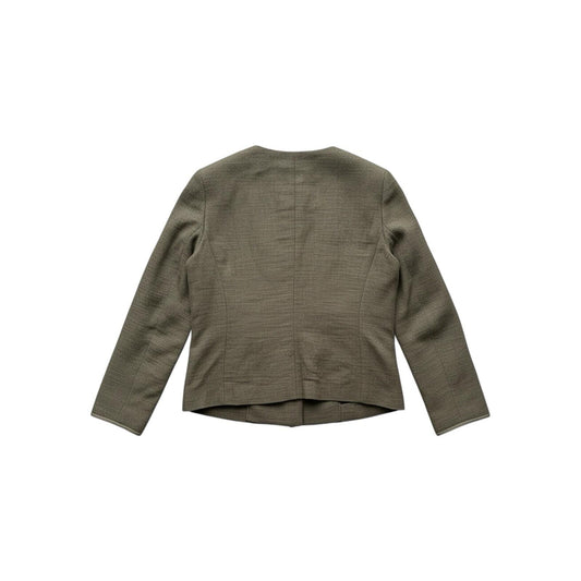 Massimo Dutti Jacket Women’s UK10 Linen Minimal Made In Portugal