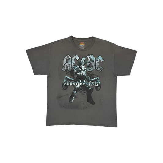 2010 Iron Man 2 AC/DC T-Shirt Men’s Large Grey Marvel Graphic Print
