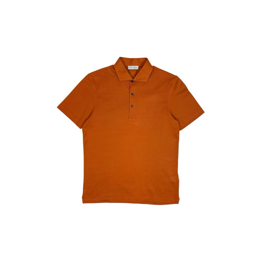 Vintage Gran Sasso Polo Shirt Men’s Medium Orange Made In Italy