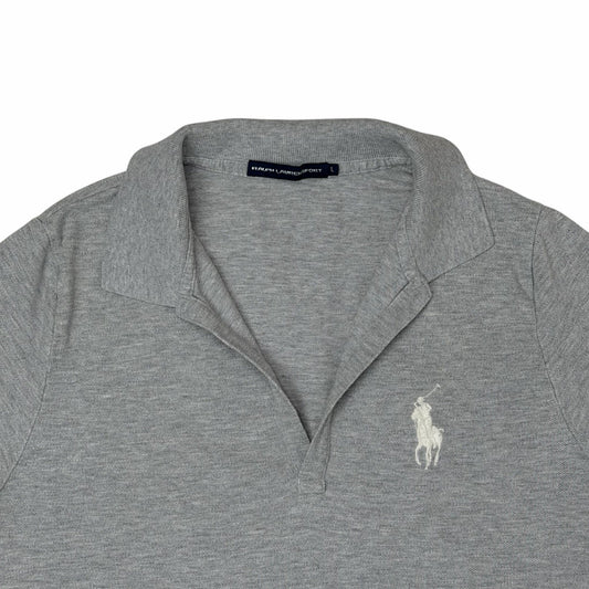 Vintage Polo Ralph Lauren Polo Shirt Women’s Large Grey Embroidered Logo