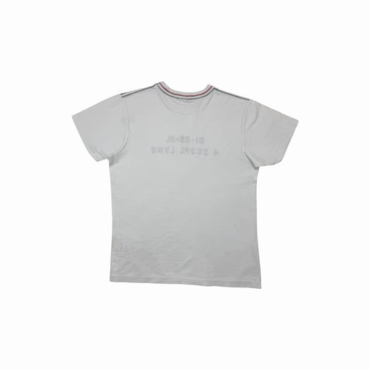 Vintage Diesel T-Shirt Men’s Slim XL White Embroidered Logo y2k 00’s