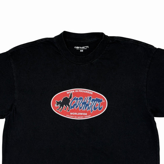 Carhartt WIP Cat T-Shirt Men’s XS Black Short Sleeve