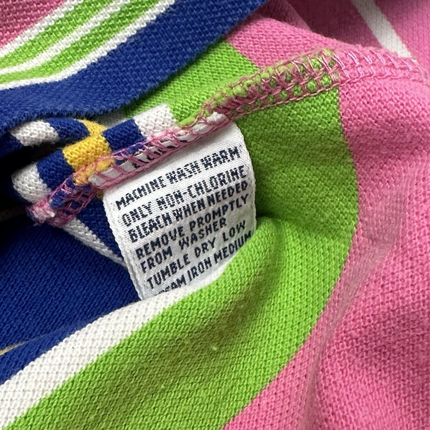 Vintage Polo Ralph Lauren Polo Shirt Men’s Small Multicoloured Stripe Preppy