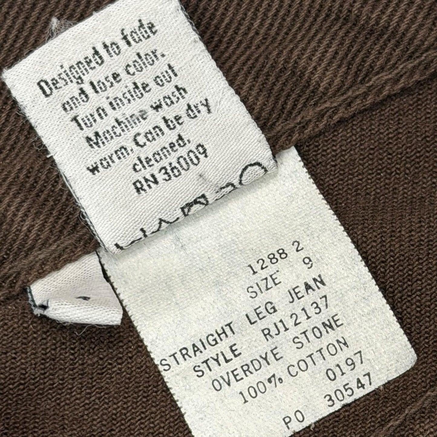 Vintage Calvin Klein Jeans Women’s 27w 27l Brown Made In USA 90’s Straight Leg