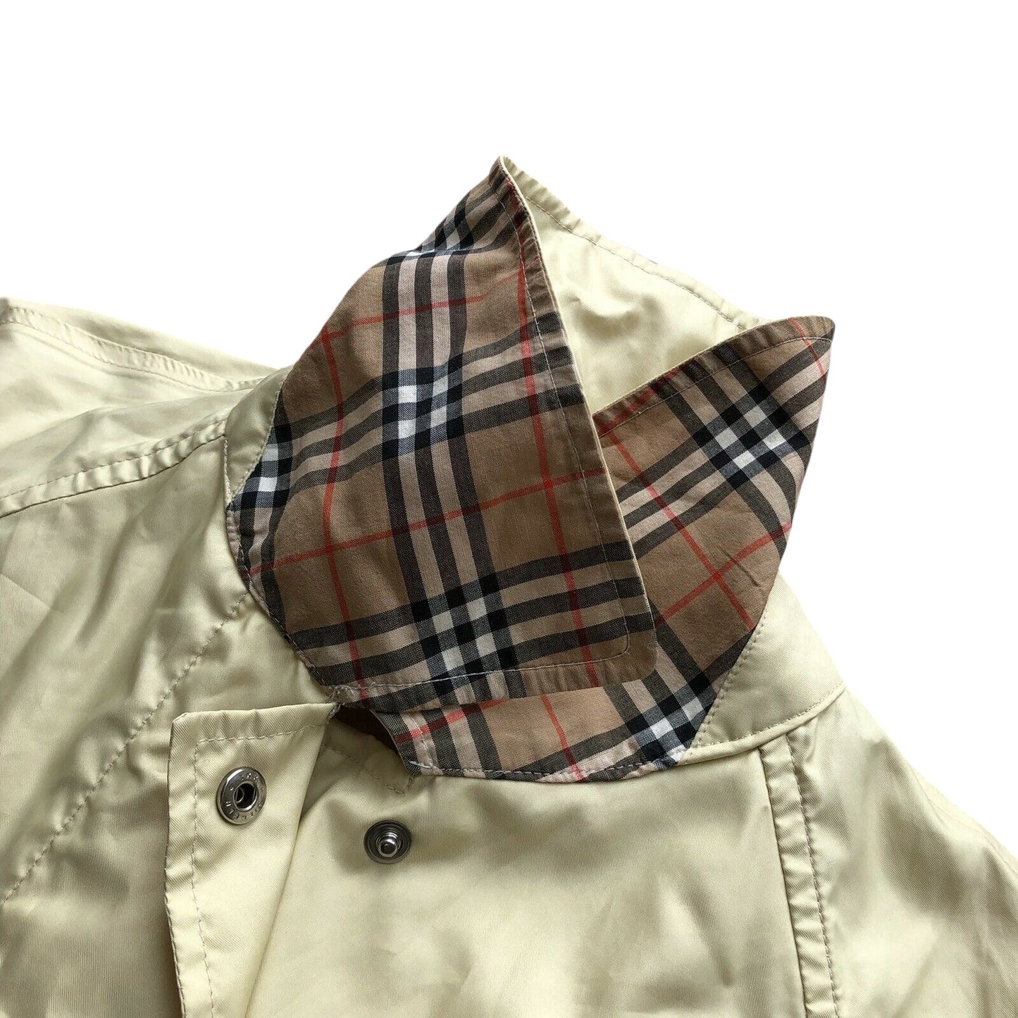 Vintage Burberry Lightweight Yellow Coat Made in England UK10