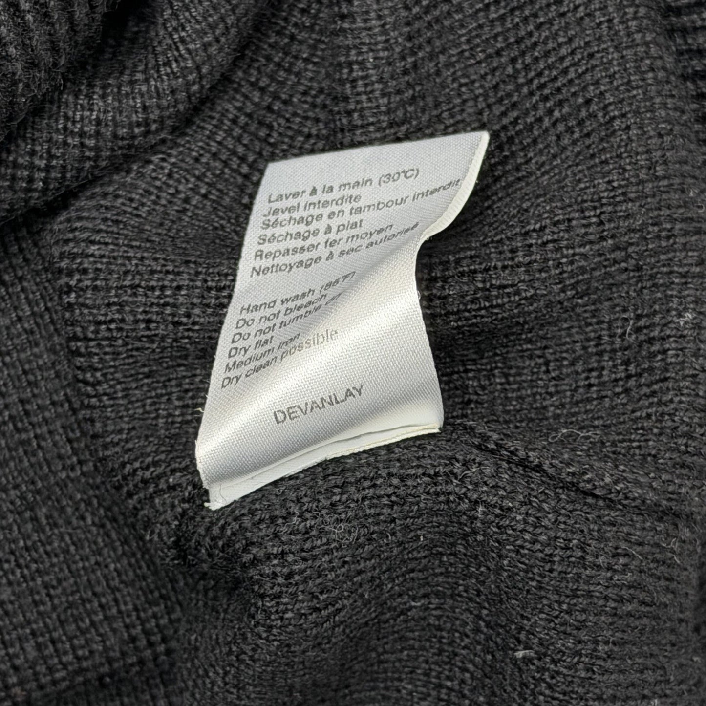Vintage Lacoste Wool Crew Neck Jumper Men’s Small Black 00’s y2k