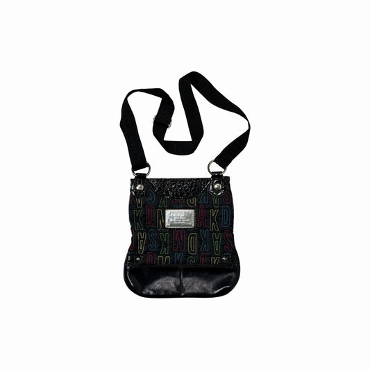 Vintage Akademiks Cross Body Bag Black Embroidered Logo Unisex Akdmks y2k 00’s
