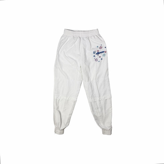Vintage Ellesse Tracksuit Bottoms White Men’s Large White Retro Sportswear