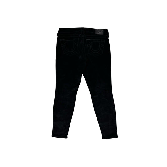 00’s True Religion Casey Velour Trousers Women’s 29w 30l Low Rise Made In USA