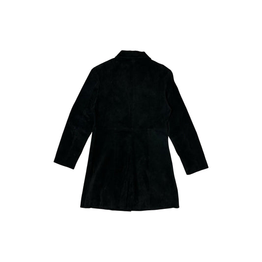 Vintage Julia Bergovich Suede Coat Black Women’s Large