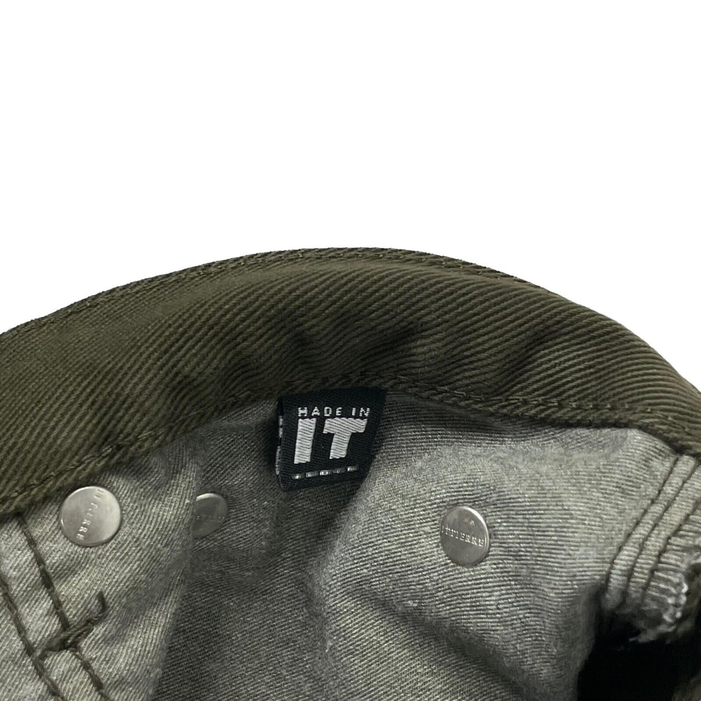 Vintage Versace Jeans Signature Trousers Khaki Green Mens 32w 34l Made In Italy