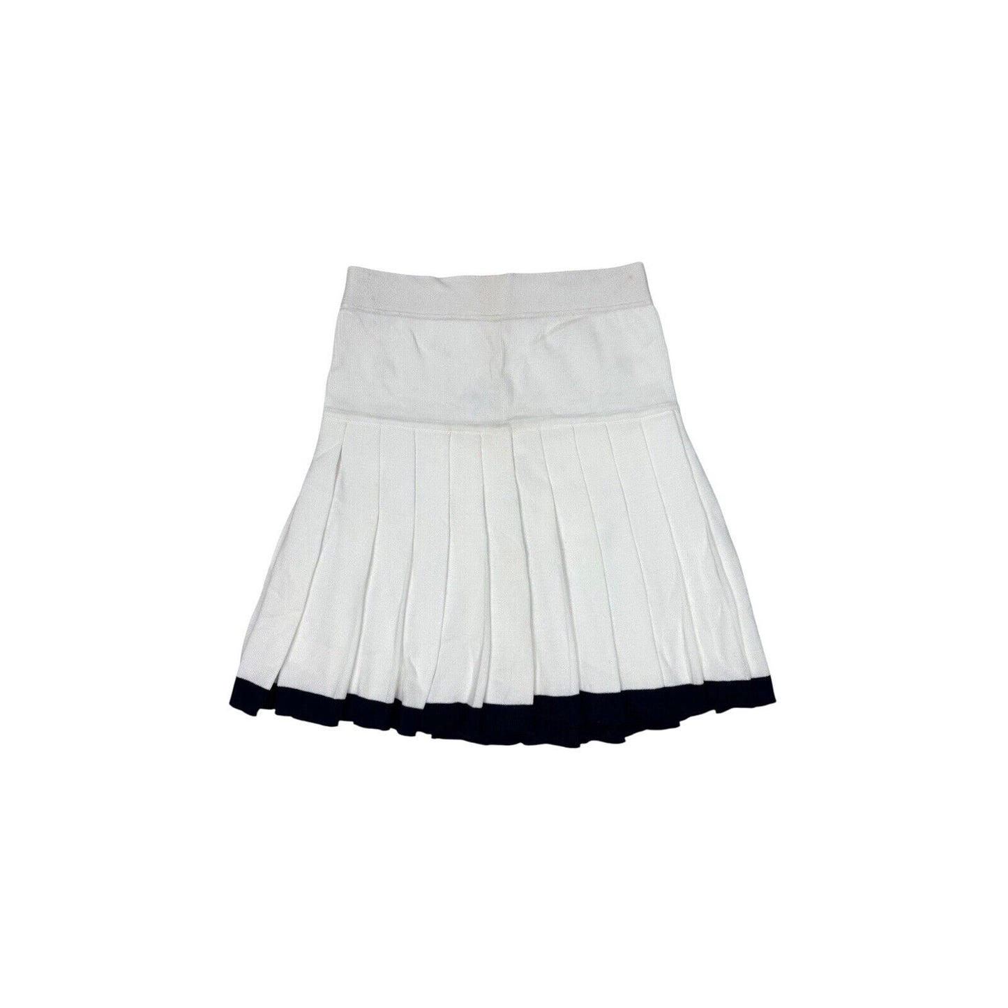 Vintage Valentino Sport Tennis Skirt 29w White Made In Italy NWT 80’s