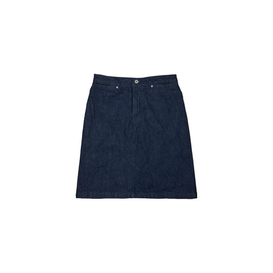 Vintage Kangol Skirt Dark Blue Denim Womens 30w