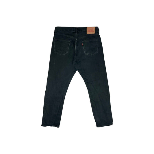 Vintage Levi’s 590 Black Denim Jeans Mens 34w 32l Straight Leg Made In Spain