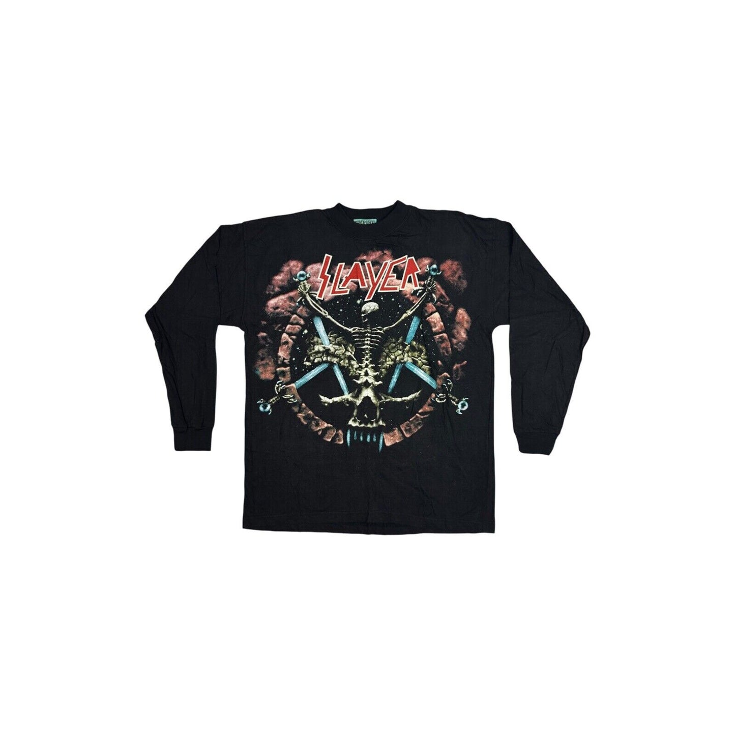 Vintage Slayer T-Shirt Men’s XL Black Long Sleeve Deadstock Divine Intervention