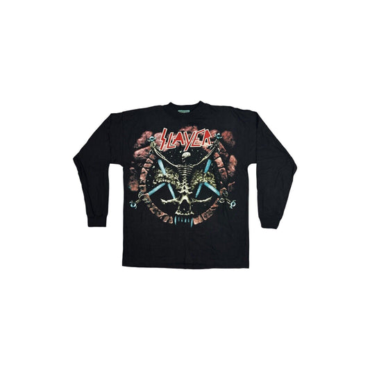 Vintage Slayer T-Shirt Men’s XL Black Long Sleeve Deadstock Divine Intervention