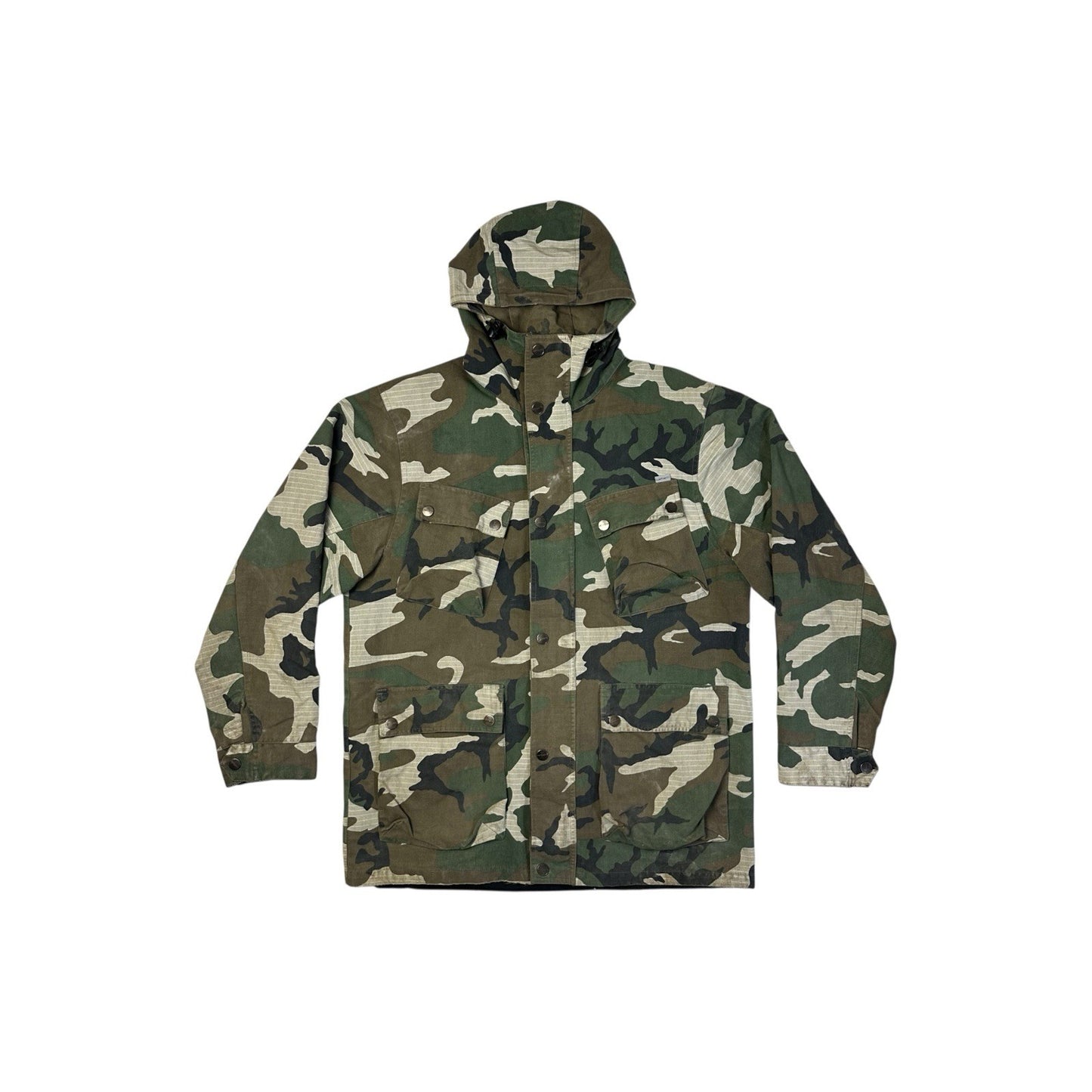 Vintage Carhartt Camo Utility Jacket Men’s Medium Hooded Camouflage