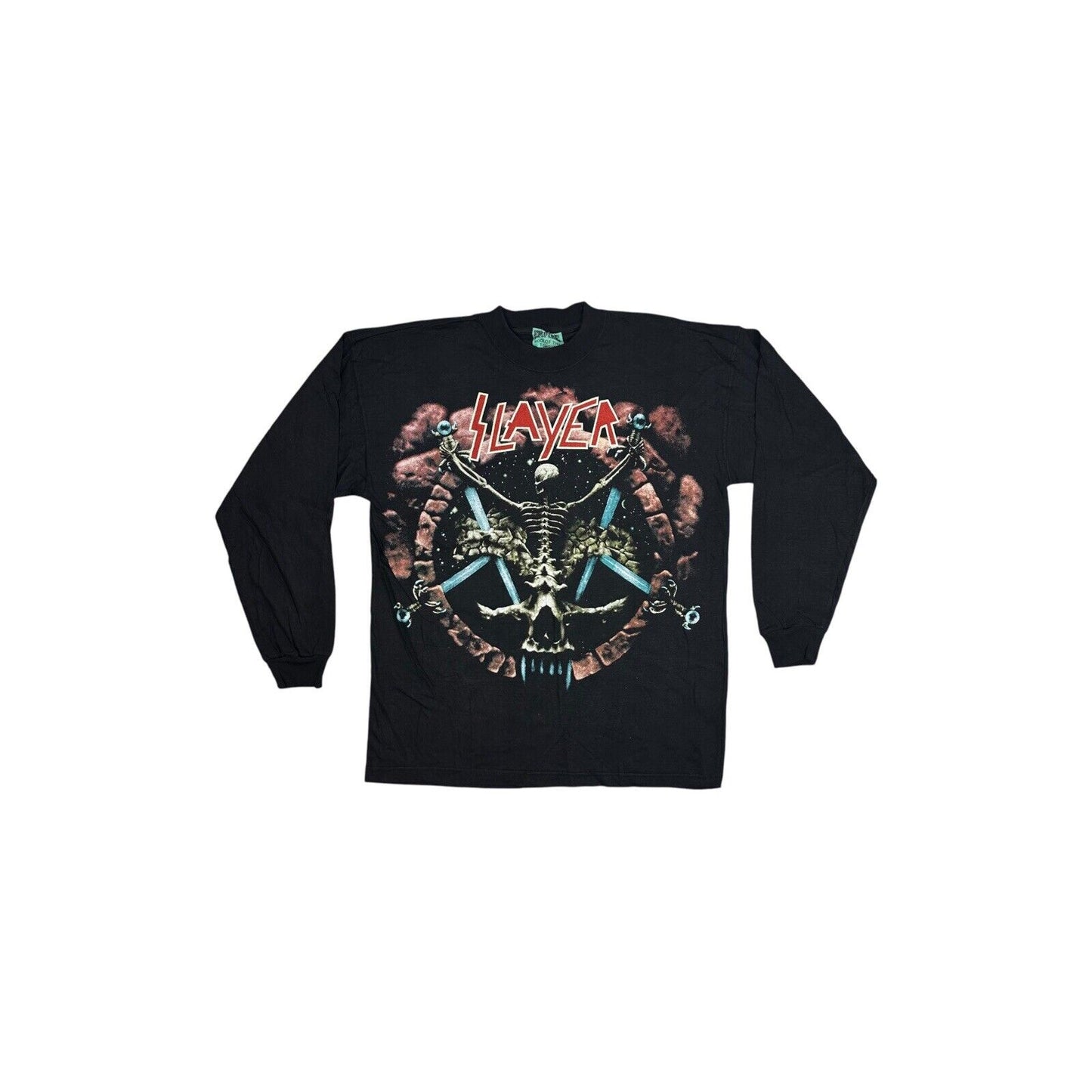 Vintage Slayer T-Shirt Men’s XL Black Long Sleeve Divine Intervention Graphic