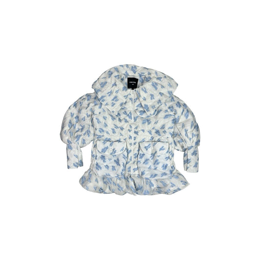 AW21 Chen Peng Blue Fairy Down Jacket Womens Small Blue And White