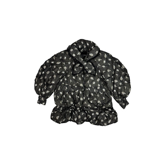 AW22 Chen Peng Fairy Down Jacket Womens Medium Black And Silver