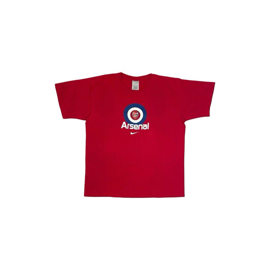 Vintage Arsenal Nike Mens XXL Red Graphic Print Gunners Football