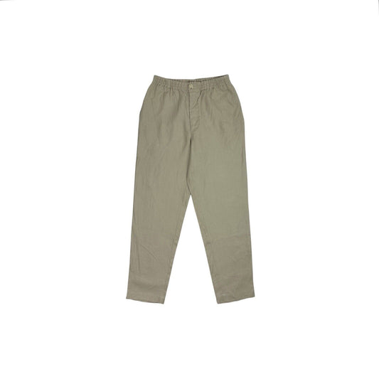 Vintage Kenzo Homme Beige Linen Trousers Men’s Medium Adjustable Waist