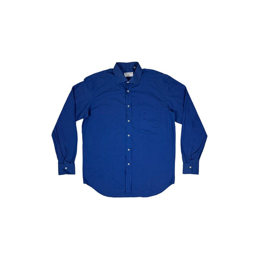 Vintage Valentino Long Sleeve Shirt Men’s Large Blue Embroidered