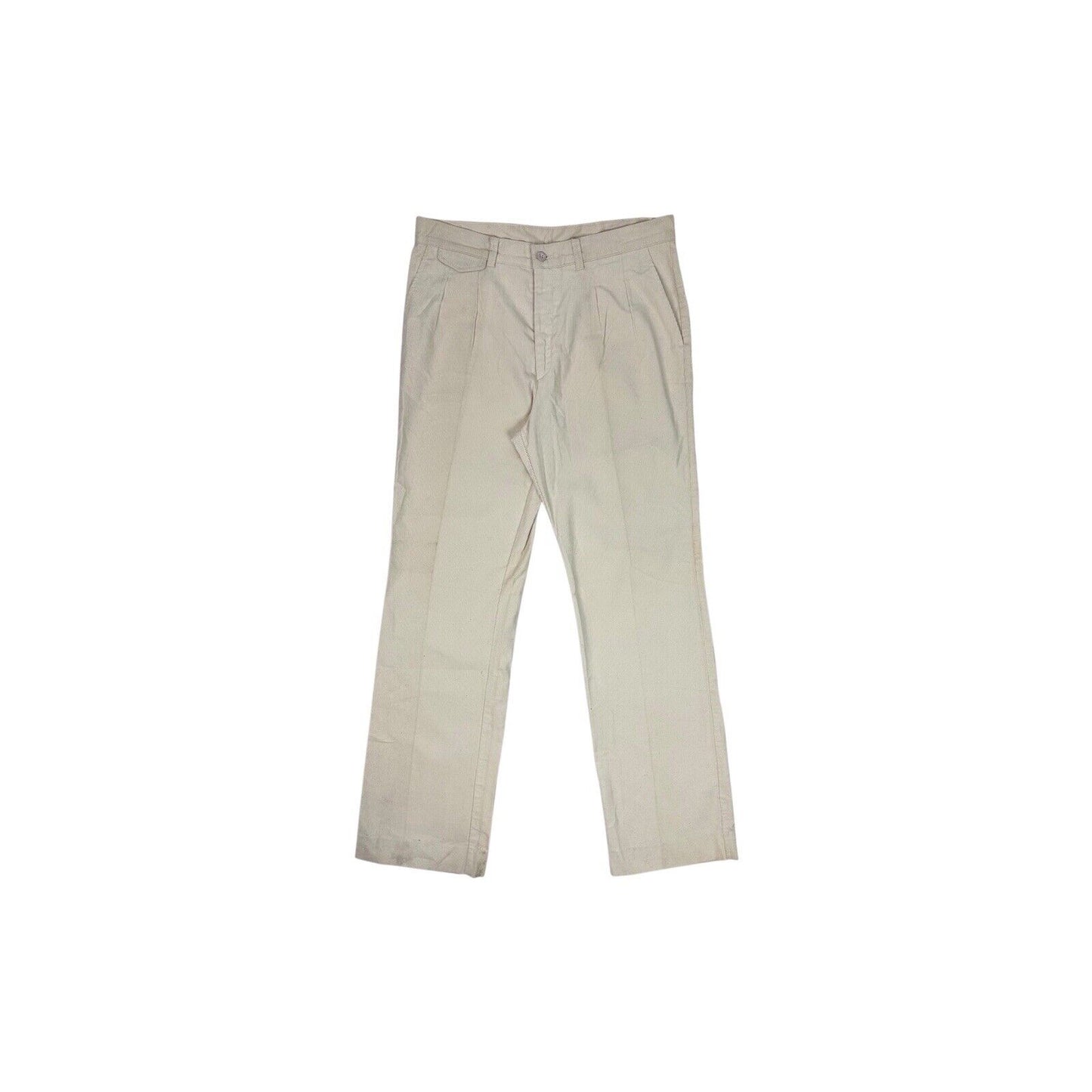Vintage Levi’s Cord Trouser 33w 33l Straight Leg Cream Made In France 70’s Rare