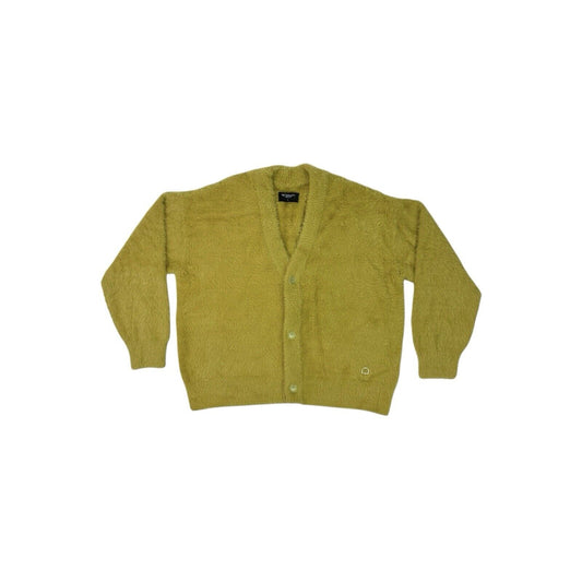 Reternity Furry Knit Cardigan Mustard Men’s Large