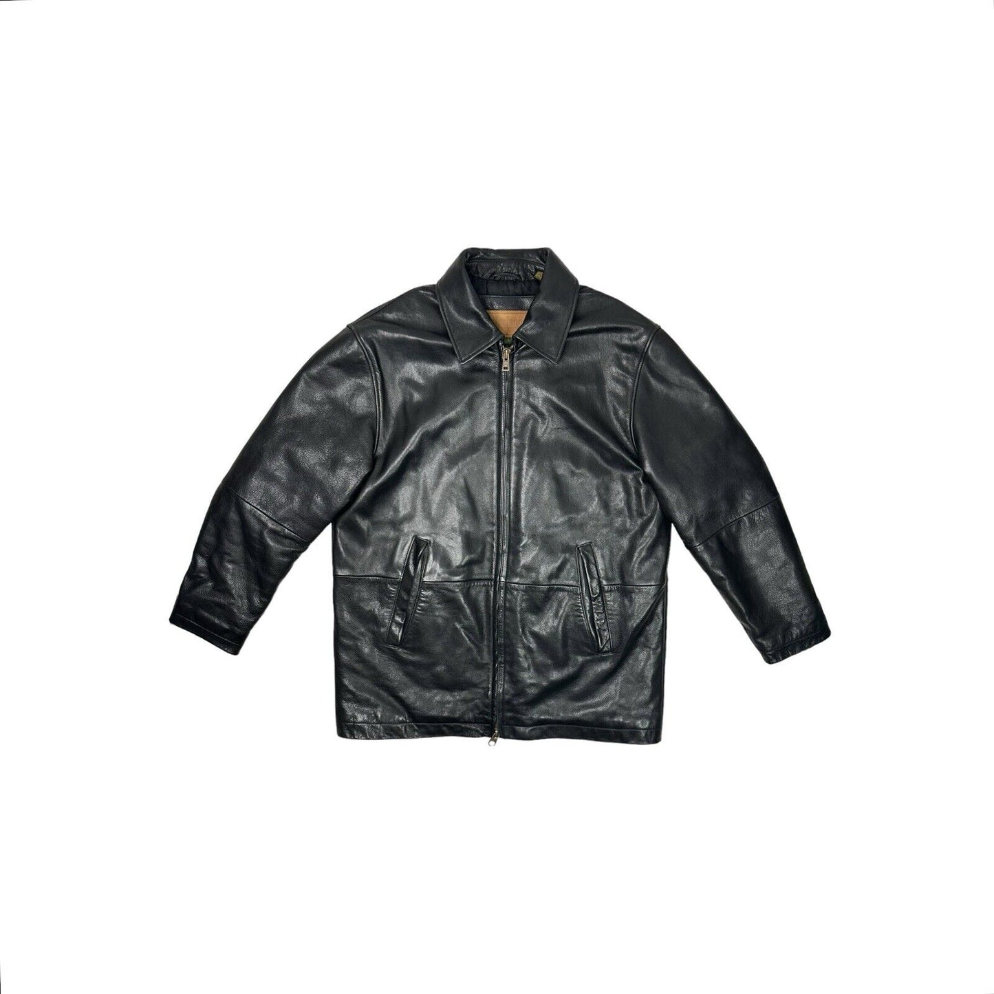 00’s Timberland Leather Coat Men’s Large Black