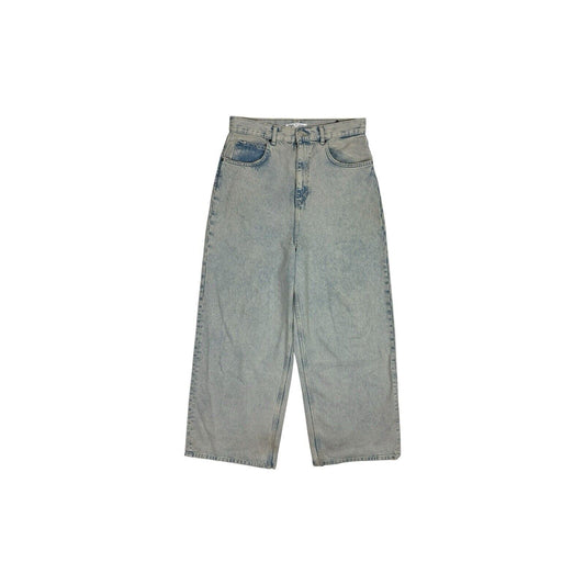 Zara Oversized Baggy Jeans Men’s 32w 30l Faded Blue Distressed