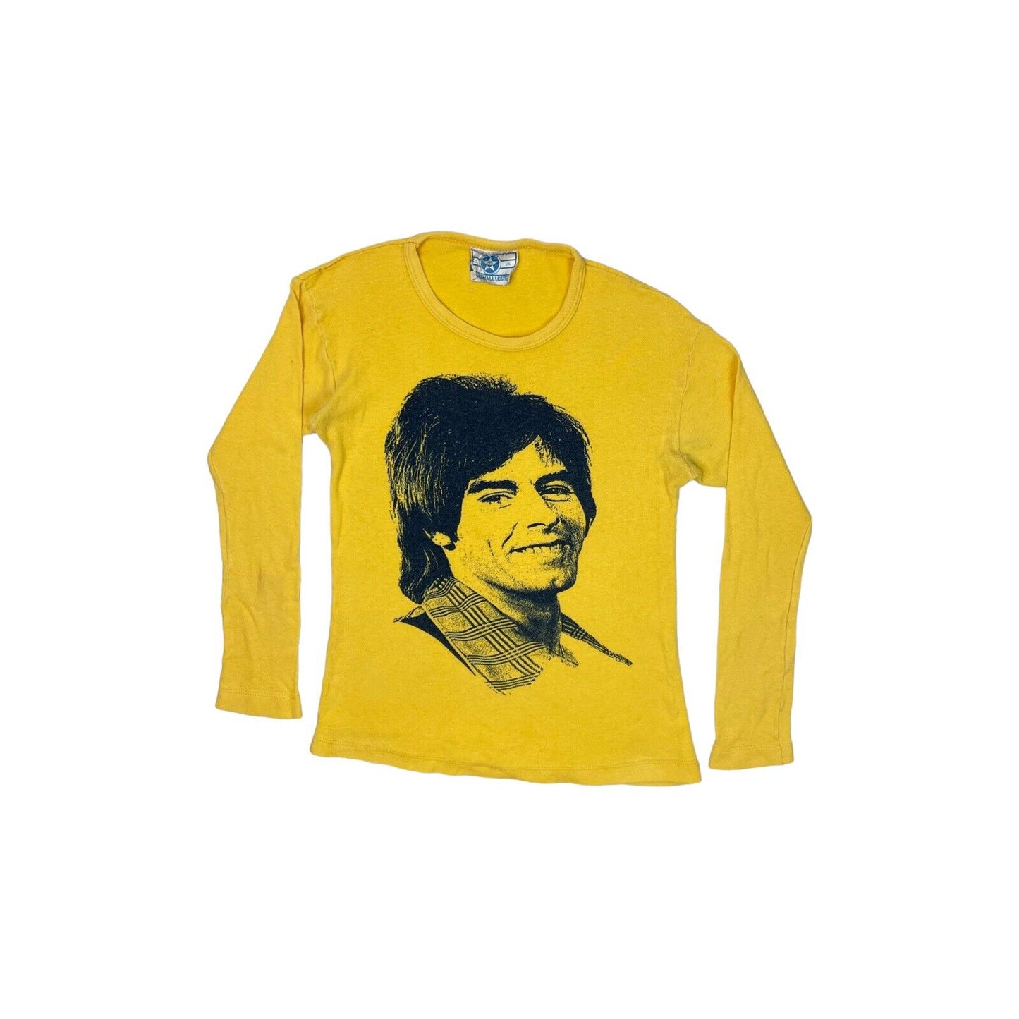 70’s Bay City Rollers T-Shirt Long Sleeve Unisex Yellow Marshall Lester