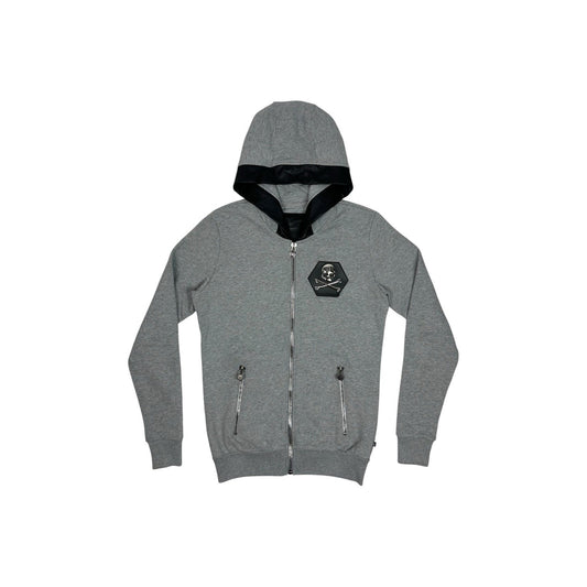 Philipp Plein Skull Hoodie Grey Men’s Small Made In Italy