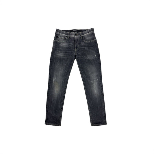 Dolce And Gabbana Jeans IT44 Men’s Black Denim Made In Italy Slim Fit Distressed