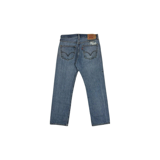 Vintage Levi’s 501 Blue Denim Jeans Mens 34w 32l Straight Leg Distressed