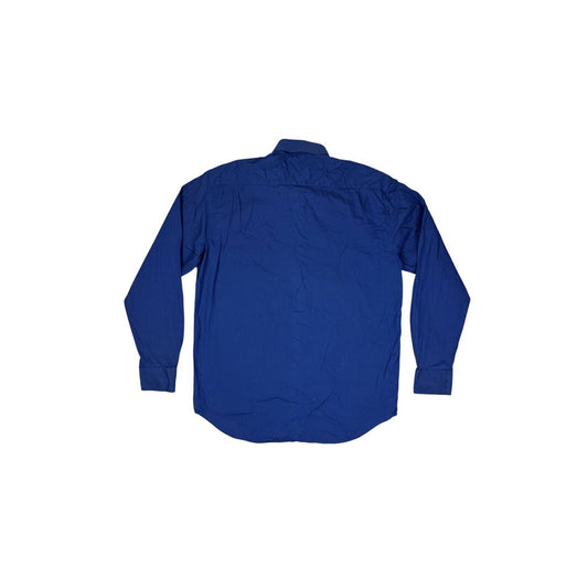 Vintage Valentino Long Sleeve Shirt Men’s Large Blue Embroidered