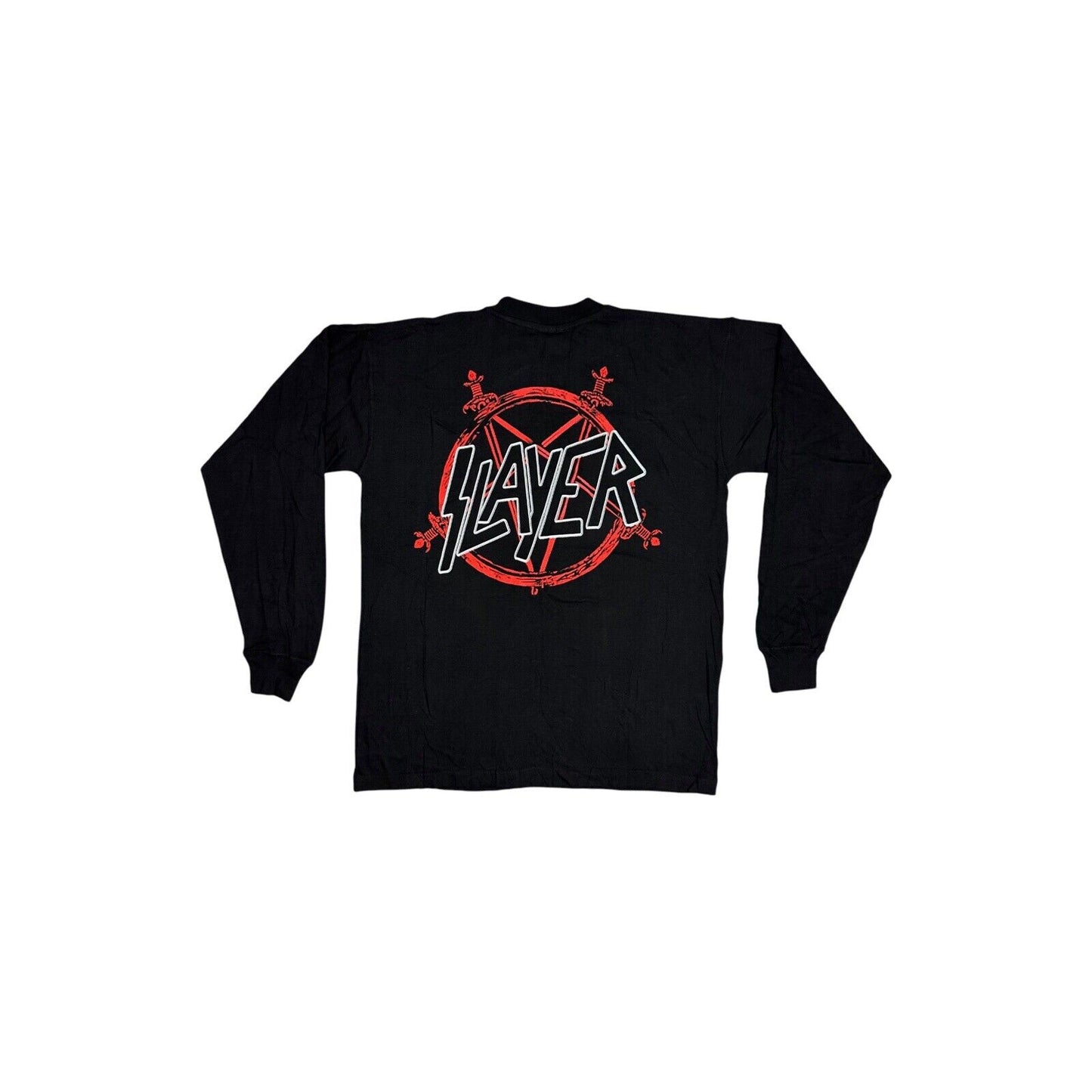 Vintage Slayer T-Shirt Men’s Large Black Long Sleeve Deadstock Root Of All Evil