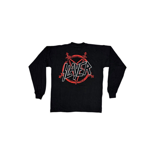 Vintage Slayer T-Shirt Men’s Large Black Long Sleeve Deadstock Root Of All Evil