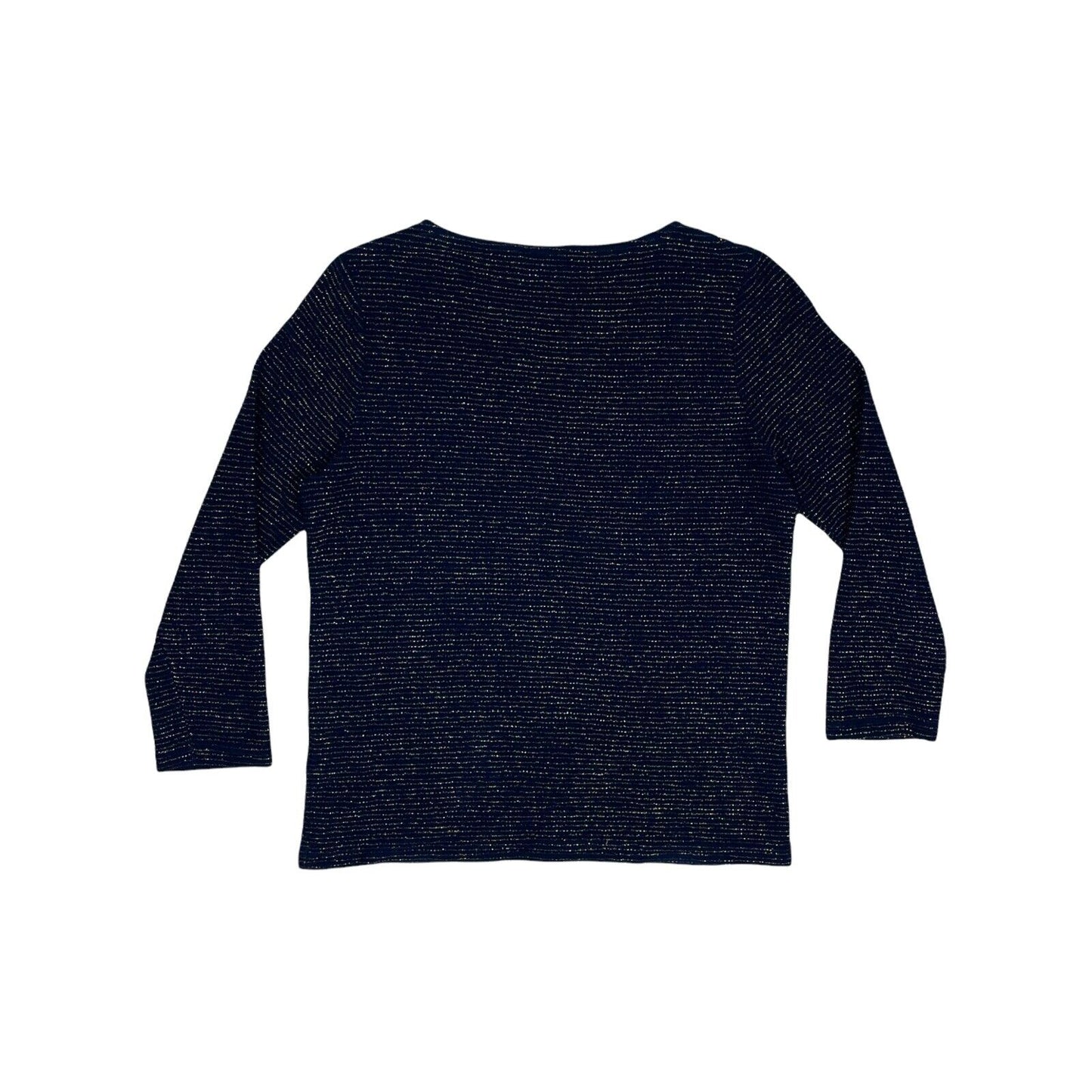 APC Long Sleeve Top Navy And Gold Womens Small