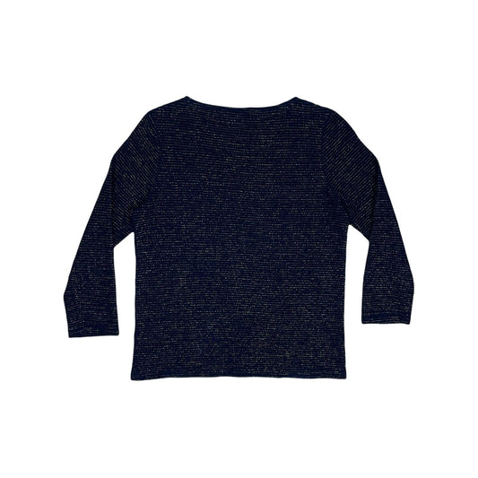 APC Long Sleeve Top Navy And Gold Womens Small
