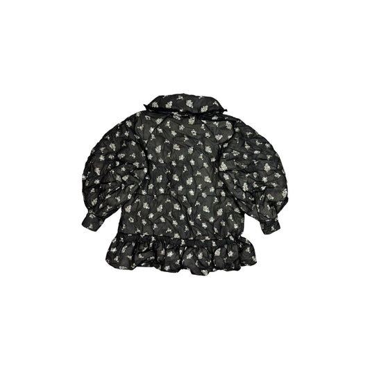 AW22 Chen Peng Fairy Down Jacket Womens Medium Black And Silver