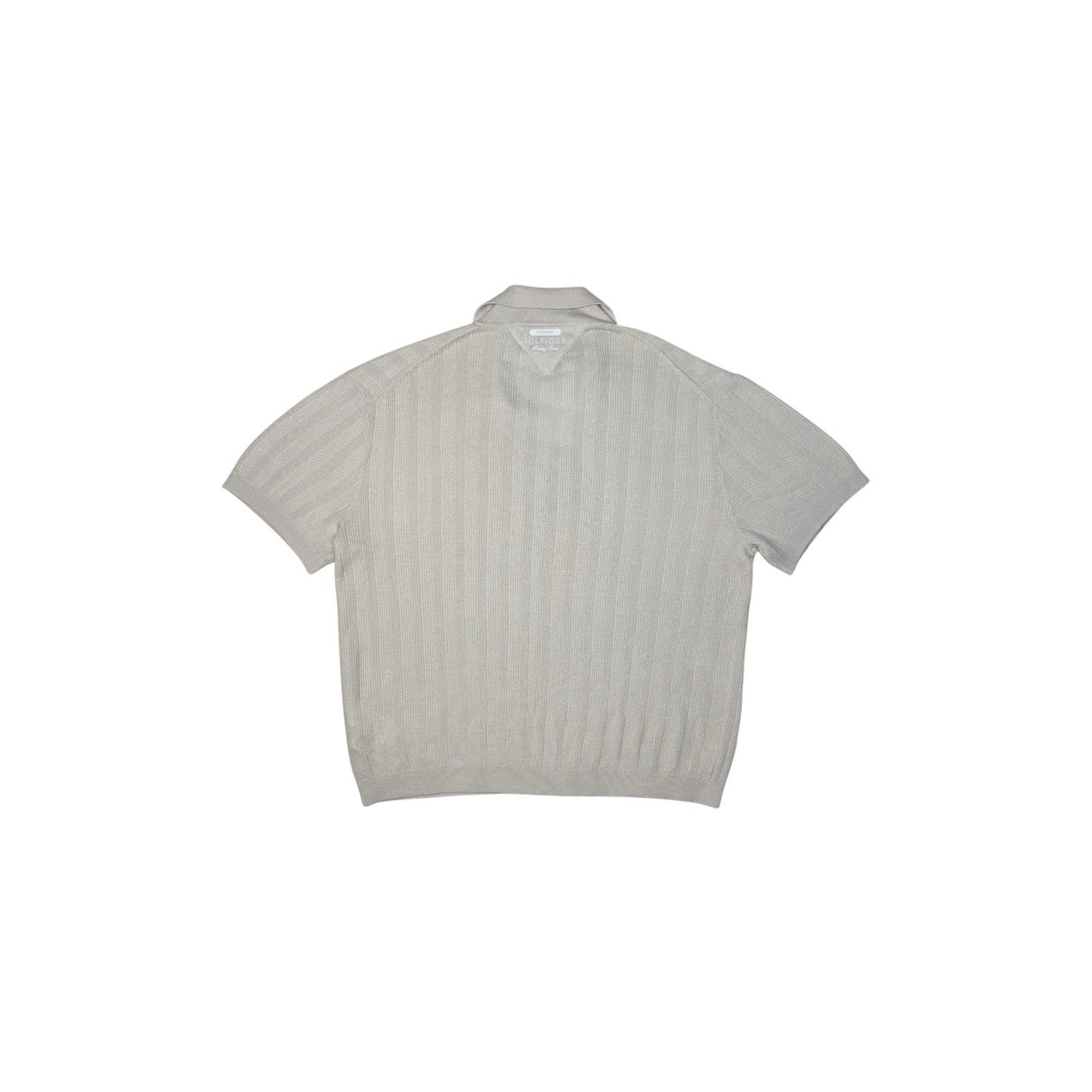 NWT Tommy Hilfiger F1 Movie Knit Polo Shirt Cream Men’s Large