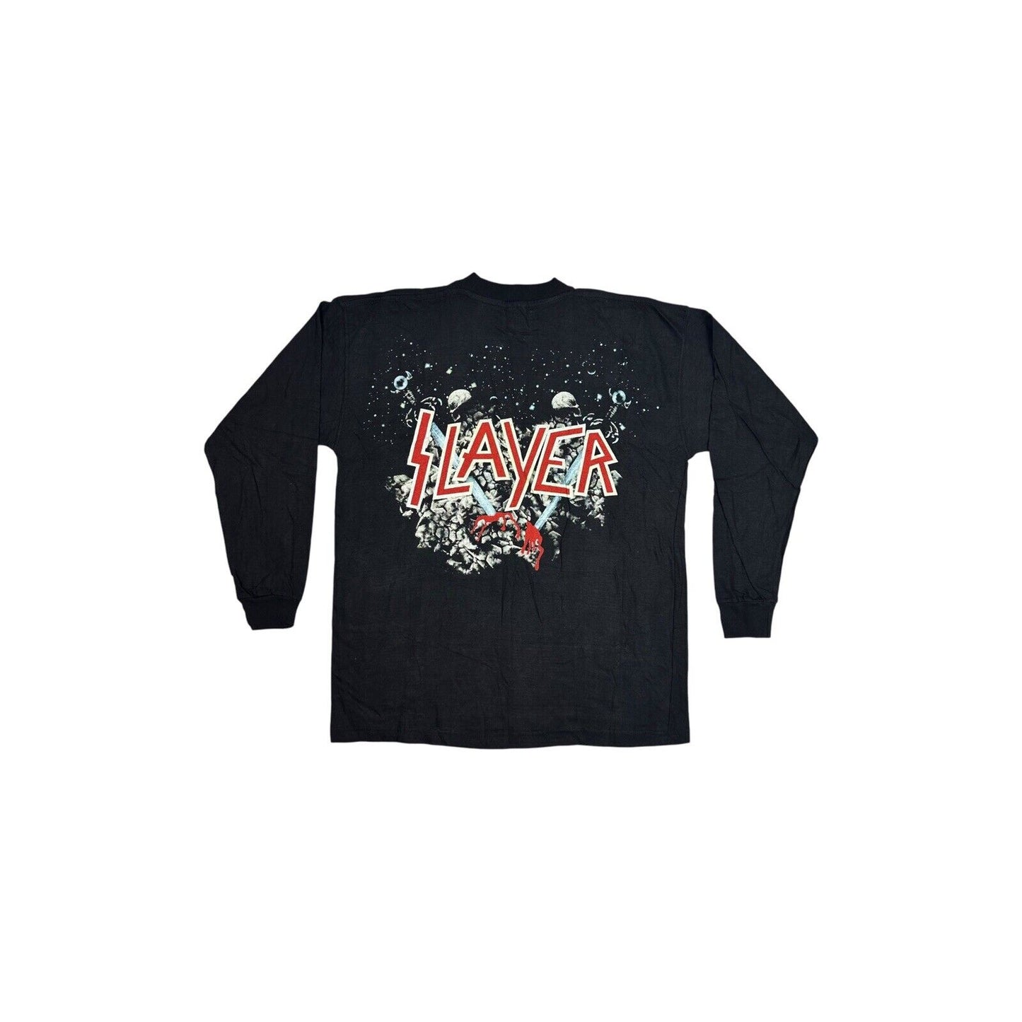 Vintage Slayer T-Shirt Men’s XL Black Long Sleeve Deadstock Divine Intervention