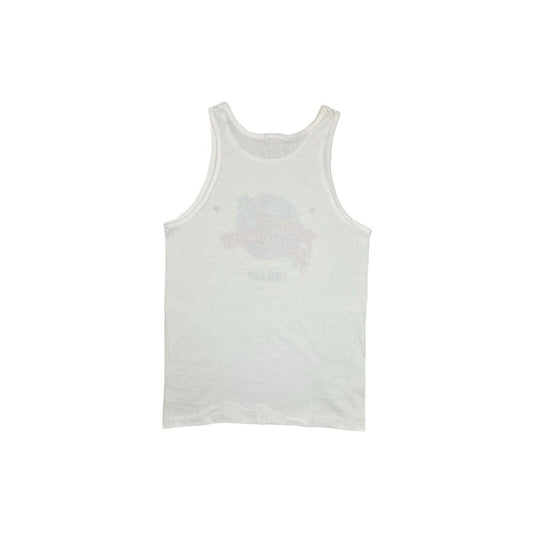Vintage Planet Hollywood Chicago Tank Top Mens Medium White Vest 90s Made In USA