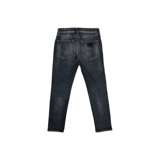 Dolce And Gabbana Jeans IT44 Men’s Black Denim Made In Italy Slim Fit Distressed