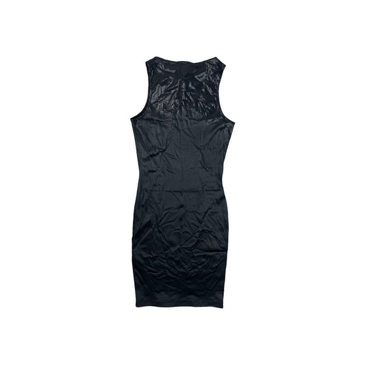 Vintage Versace Jeans Couture Slim Dress Black With Shimmer Women’s XS